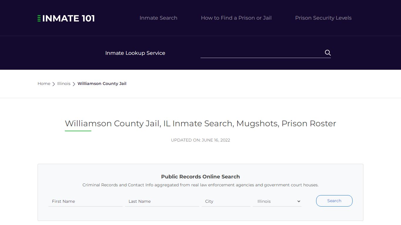 Williamson County Jail, IL Inmate Search, Mugshots, Prison ...